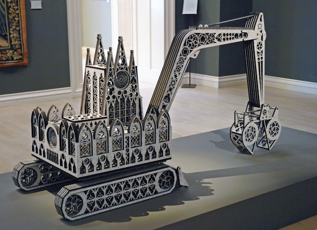 "Caterpillar" de Wim Delvoye, photo Réunion des musées métropolitains